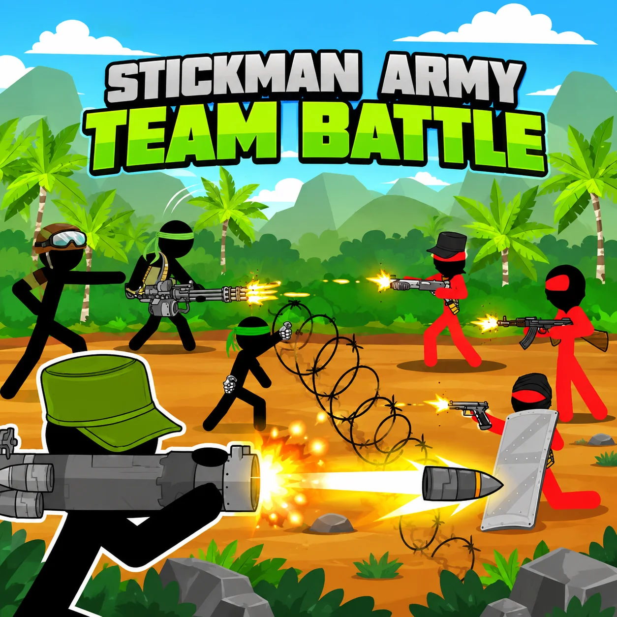 Stickman Army Team Battle