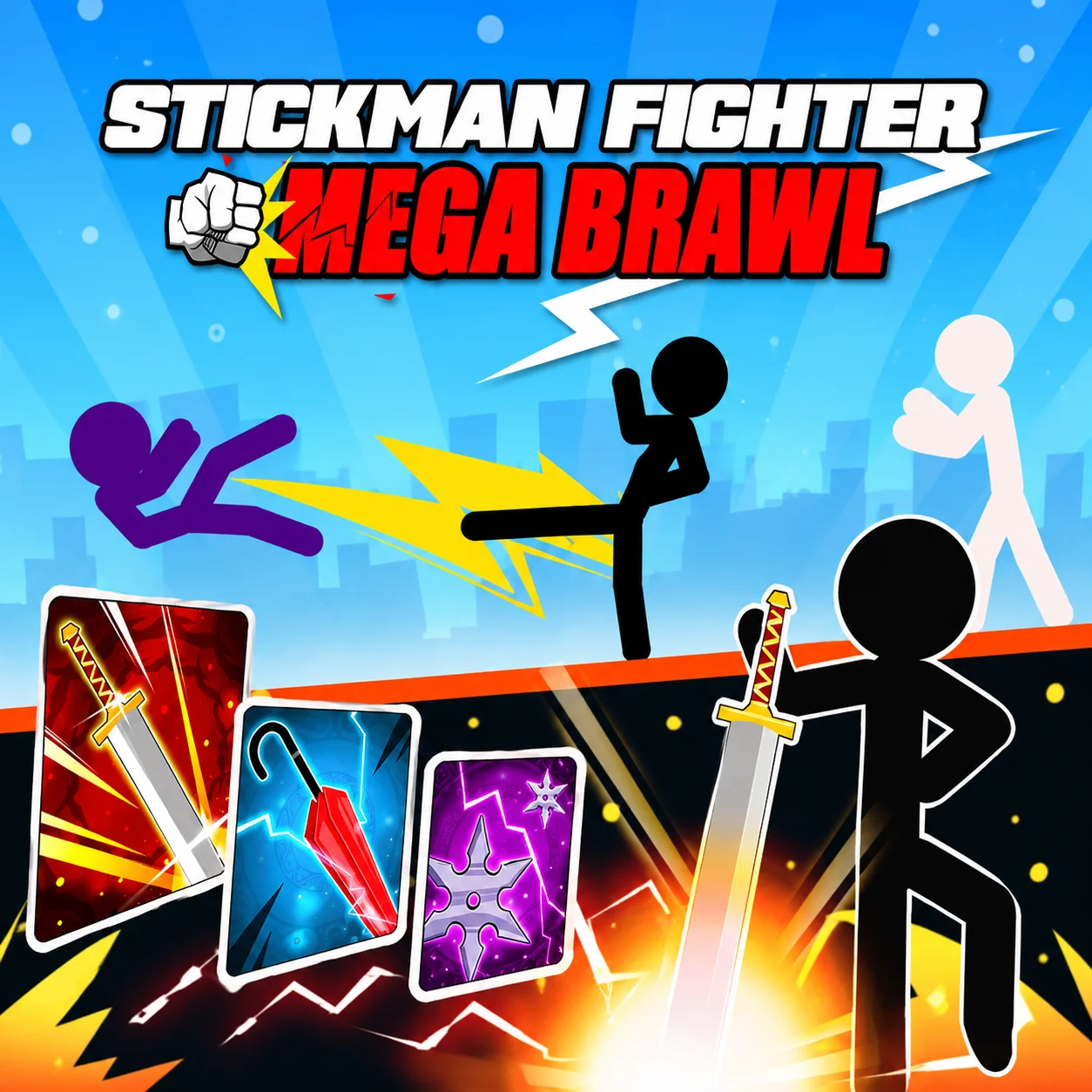 Stickman Fighter Mega Brawl