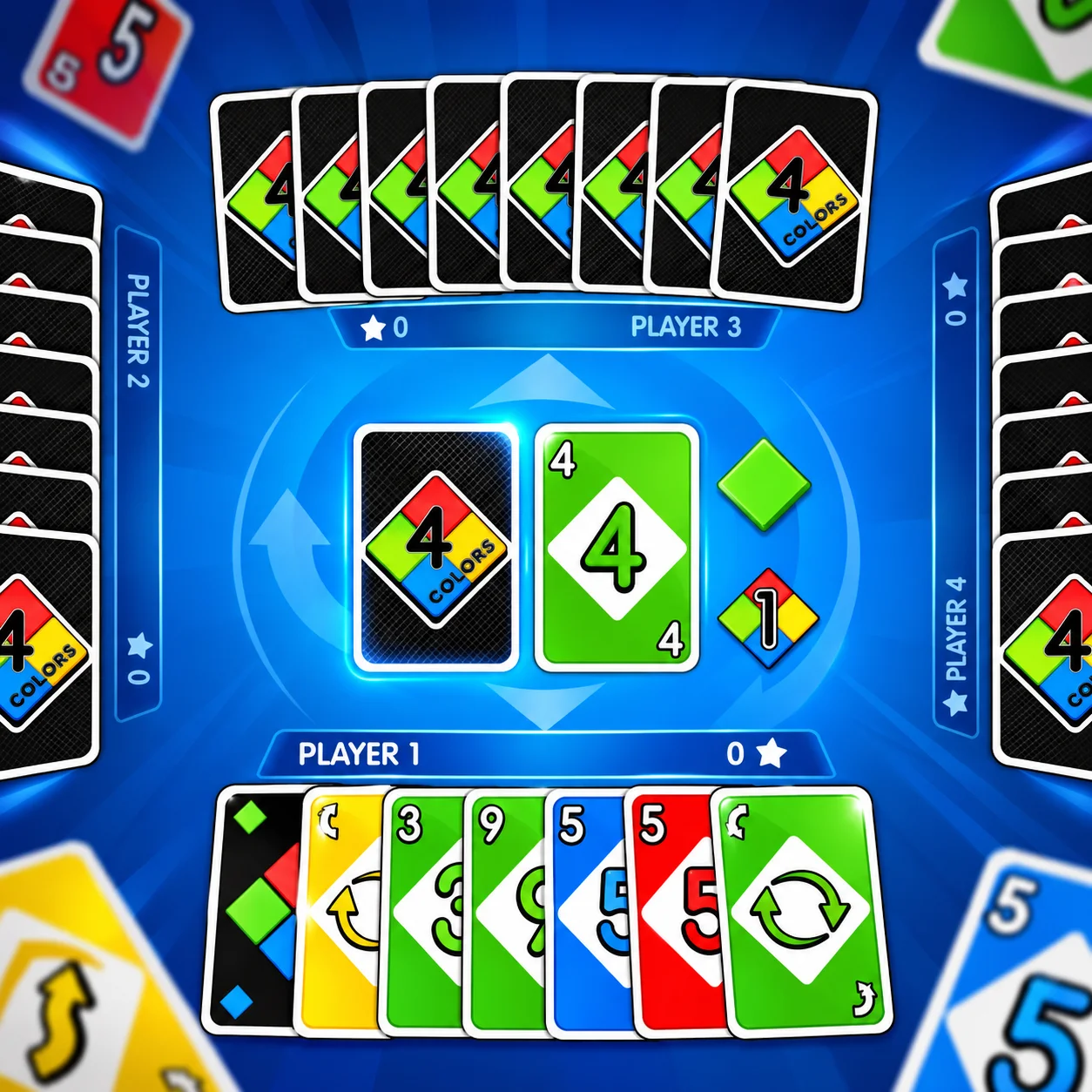 UNO 4 Colors Multiplayer